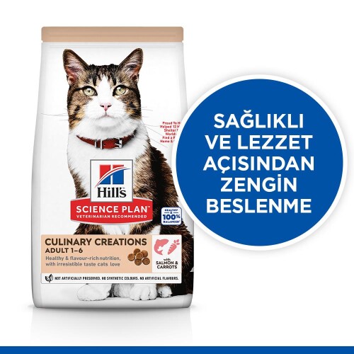 Hill's SCIENCE PLAN Gurme Lezzet Somonlu ve Havuçlu Yetişkin Kedi Maması 1.5 kg - 3