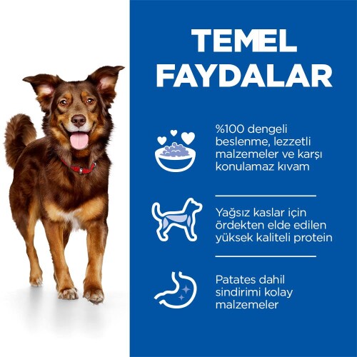 Hill's SCIENCE PLAN Gurme Lezzet Yetişkin Orta Irk Ördek ve Patatesli Köpek Maması 14 kg - 6