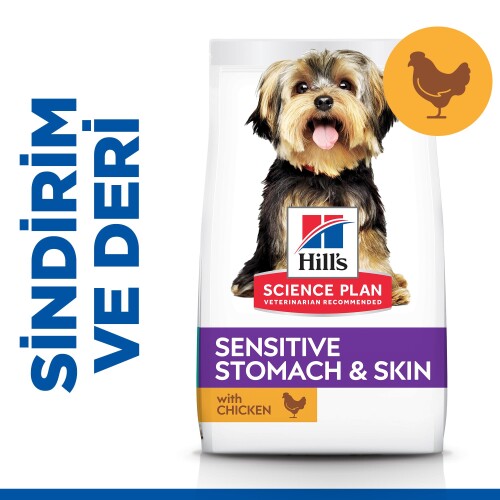 Hills Science Plan Small Miniature Sensitive Stomach&Skin Hassas Yetişkin Köpek Maması 1.5 Kg - 1