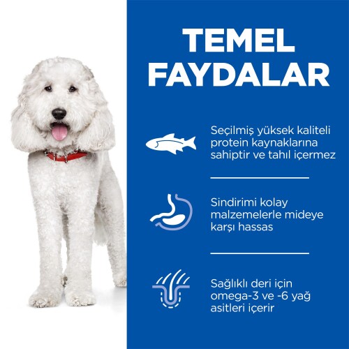 Hill's SCIENCE PLAN Hipoalerjenik Yetişkin Orta Irk Somonlu Köpek Maması 10+2 kg - 3