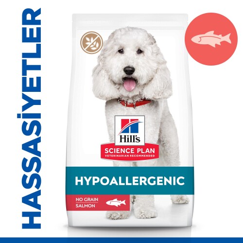 Hill's SCIENCE PLAN Hypoallergenic Yetişkin Orta Irk Somonlu Köpek Maması 2,5kg - 1