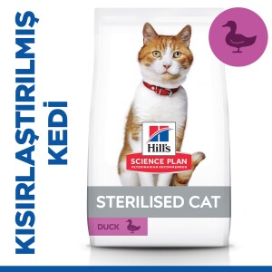 Hills Science Plan Sterilised Young Ördekli 1.5 Kg Kısırlaştırılmış Kuru Kedi Maması - 1