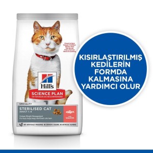 Hill's SCIENCE PLAN Kısırlaştırılmış Yetişkin Somonlu Kedi Maması 1,5kg - 2