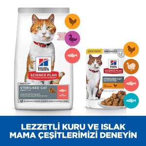 Hill's SCIENCE PLAN Kısırlaştırılmış Yetişkin Ton Balıklı Kedi Maması 13+2 kg - 6