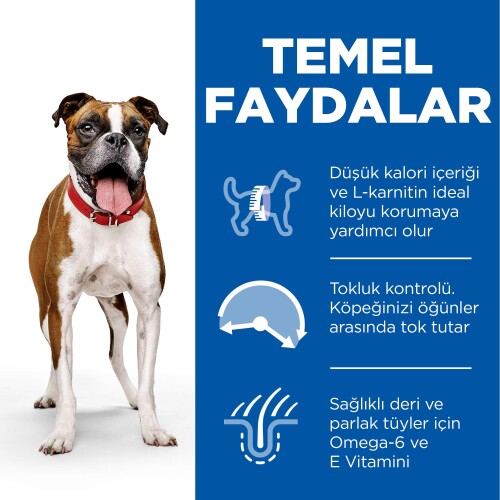 Hill's SCIENCE PLAN Light Yetişkin Orta Irk Tavuklu Köpek Maması 14 kg - 3