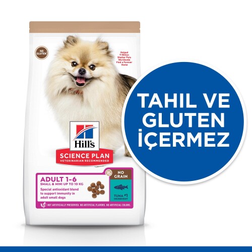 Hills Science Plan Tahılsız Ton Balıklı Mini Yetişkin Köpek Maması 1,5 Kg - 4