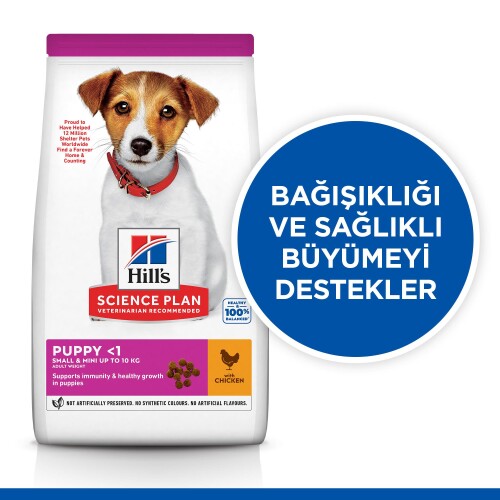 Hills Science Plan Tavuklu Küçük & Minyatür Irk Yavru Köpek Maması 1.5 Kg - 2