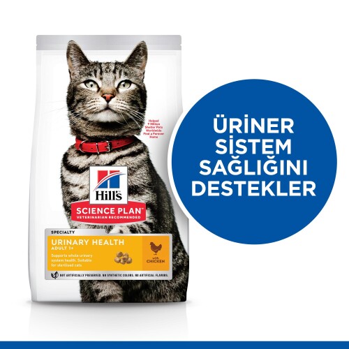 Hill's SCIENCE PLAN Üriner Sağlık +1 Yetişkin Tavuklu Kedi Maması 1.5 kg - 2