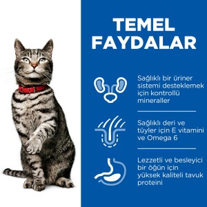 Hill's SCIENCE PLAN Üriner Sağlık +1 Yetişkin Tavuklu Kedi Maması 1.5 kg - 4