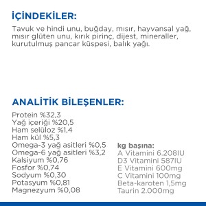 Hills Tavuklu Yetişkin Kedi Maması 1,5 Kg - 4