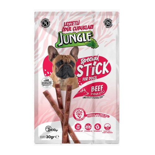 Jungle Dana Etli Stick Köpek Ödülü 3X 10 Gr - 1