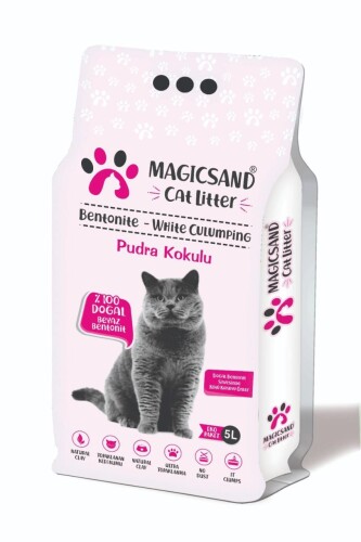 Magicsand Cat Litter Pudralı İnce Taneli Kedi Kumu 10 Lt. - 1