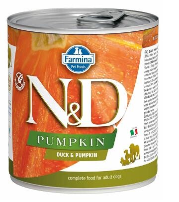 N&D Pumpkin Balkabaklı Tahılsız Ördekli Yetişkin Köpek Konservesi 285 Gr - 1