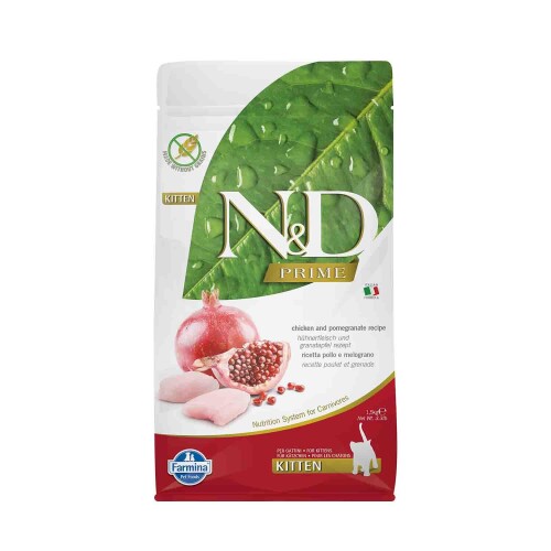 N&D Tahılsız Tavuklu Narlı Yavru Kedi Maması 1.5 Kg - 1