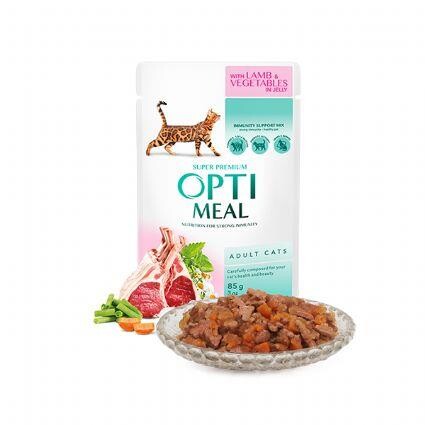 Optimeal Dana Etli Yetişkin Kedi Yaş Maması 85 Gr - 1