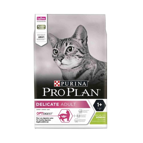 Pro Plan Delicate Hassas Ve Seçici Yetişkin Kediler İçin Kuzu Etli Kedi Maması 3 Kg - 1