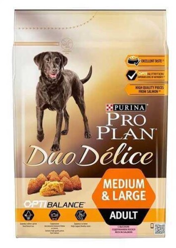 Pro Plan Duo Delice Adult Somonlu Yetişkin Köpek Maması 2,5 Kg - 1