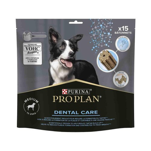 Pro Plan Medium Breed Dental Care Orta Ve Büyük Irk Köpekler İçin Diş Sağlığı Ödülü 15 Parça 345gr - 1