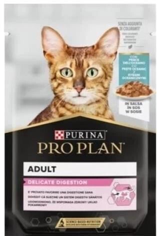 Pro Plan Pouch Sos İçinde Okyanus Balıklı Yetişkin Kedi Konservesi 85gr - 1