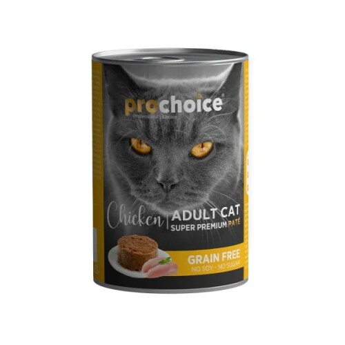 ProChoice Tavuklu Pate Konserve Yetişkin Kedi Maması 400 G - 1