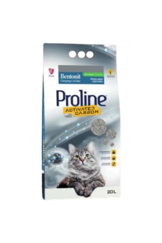 Proline Aktif Karbonlu Topaklanan Kedi Kumu 20 Lt - 1