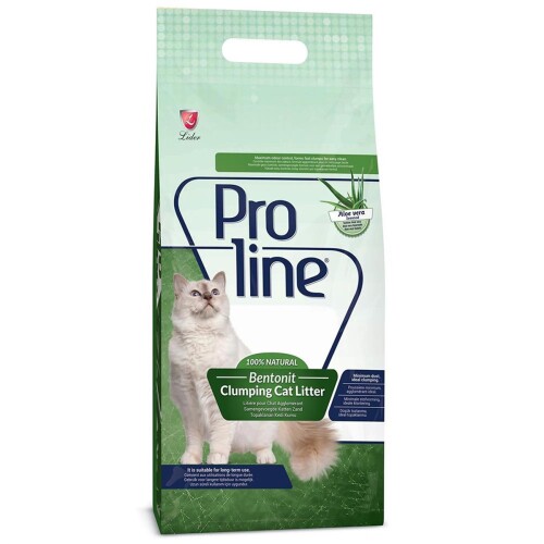 Proline Aloe Veralı İnce Topaklaşan Bentonit Kedi Kumu 10 L - 1