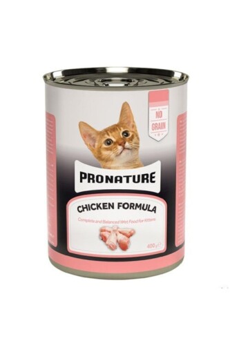 Pronature Tavuklu Tahılsız Püre Yavru Kedi Konservesi 400 Gr. - 1