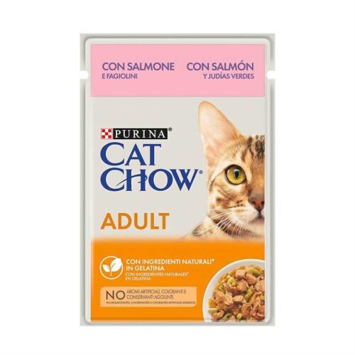 Purina Cat Chow Somonlu Yetişkin Kedi Konserve Maması 85 G - 1