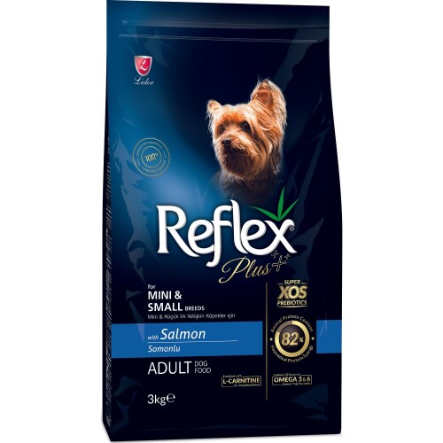 Reflex Plus Mini Somonlu Küçük Irk Yetişkin Köpek Maması 3 KG - 1