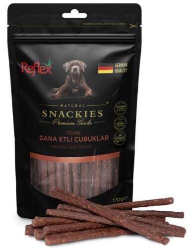 Reflex Snackies Füme Dana Etli Köpek Ödül Çubukları 170 Gr - 1