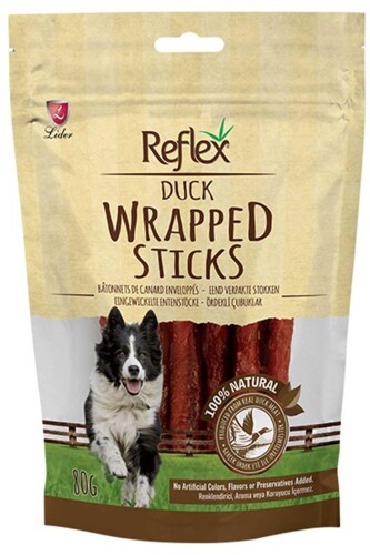 Reflex Wrapped Sticks Ördekli Köpek Ödül Çubukları 80gr - 1