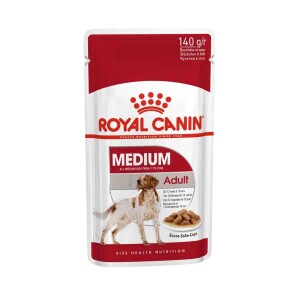 Royal Canin Medium Adult Orta Irk Yetişkin Köpekler İçin Parça Etli Yaş Mama 140 Gr * 10 Adet - 1