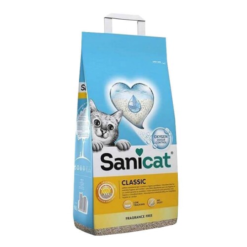 Sanicat Classic Doğal Kedi Kumu Kokusuz 20 Litre - 1