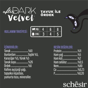 Schesir After Dark Mousse Tavuk Ve Ördek Etli Tahılsız Yetişkin Kedi Konservesi 80 Gr - 3