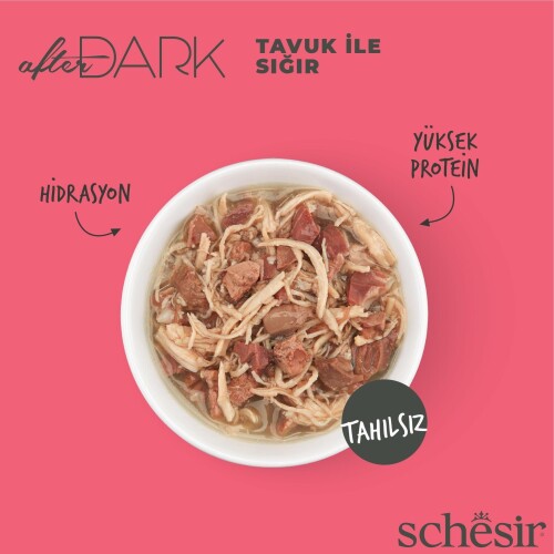 Schesir After Dark Tavuk Et Suyunda Konserve 80g - 2