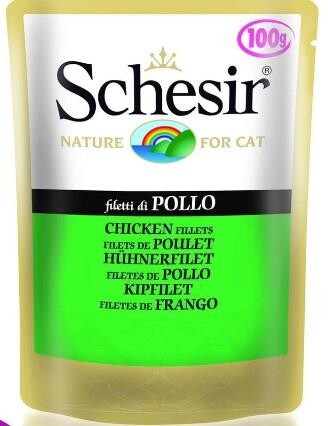 Schesir Tavuk Fileto Yetişkin Kedi Pouch 100 gr - 1