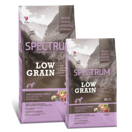 Spectrum Low Grain Kuzu Etli Ve Yaban Mersinli Yetişkin Köpek Maması 12 KG - 1