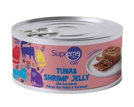 Supreme Cat Jöleli Parça Etli Ton Balık Ve Karidesli Kedi Konservesi 85 Gr. - 1