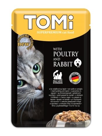 Tomi Kedi Kümes Hayvanı & Tavşan Pouch Mama 100gr - 1