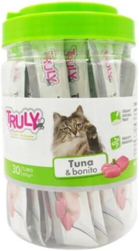 Truly Palamut Ve Ton Balıklı Yetişkin Kedi Ödül Maması 30 x 14 G - 1