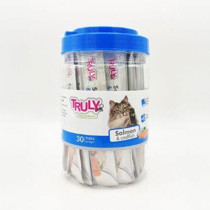 Truly Somon Ve Morina Balıklı Yetişkin Kedi Ödül Maması 30 x 14 G - 1