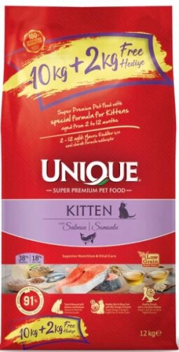 Unique Kitten Somonlu Yavru Kedi Maması 10+2 Kg - 1