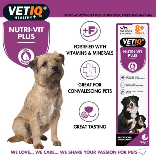 Vet IQ Nutri-Vit Plus Yetişkin Ve Yavru Köpekler İçin Vitamin Ve Mineral Takviyesi 100 Gr - 2