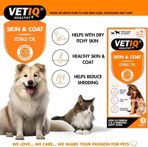 Vet IQ Kedi Ve Köpek İçin Deri ve Tüy Besleyici Omega Katkılı Vitamin 250 ml - 2