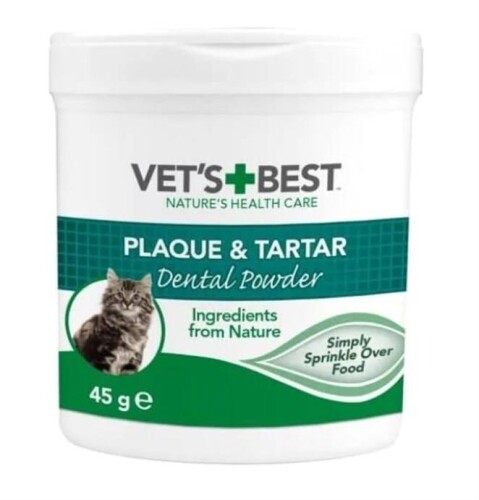 Vets Best Kediler İçin Plak ve Tartar Ağız Bakım Tozu 45 G - 1