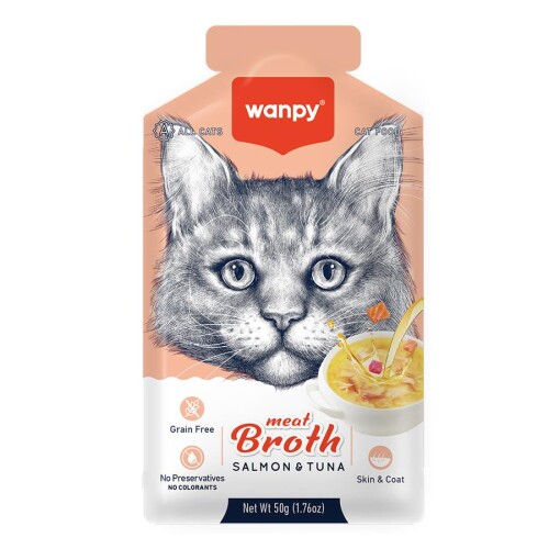 Wanpy Somon Ton Balıklı Kedi Çorbası 50 Gr - 1