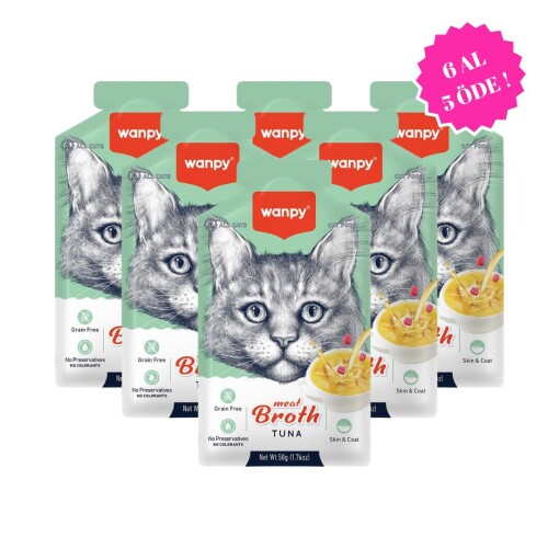 Wanpy Ton Balıklı Kedi Çorbası 50 Gr 6al 5 Öde - 1