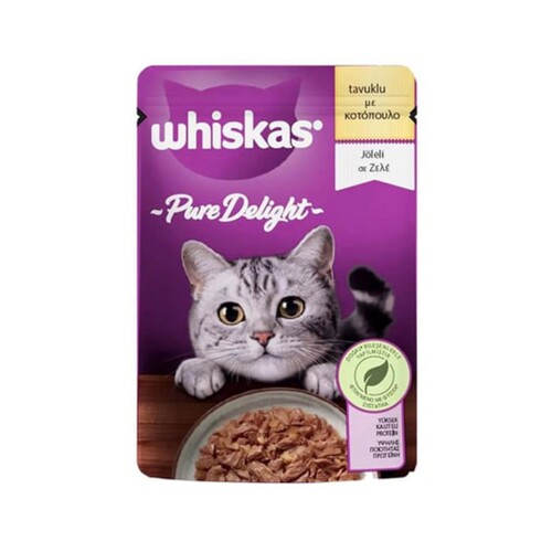 Whiskas Pure Delight Güveç Tavuklu Yetişkin Kedi Konserve Maması 85 gr - 1